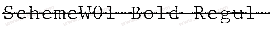 SchemeW01-Bold Regul字体转换